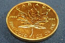 Canadian One Ounce Gold Maple Leaf