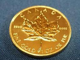 Canadian One Ounce Gold Maple Leaf