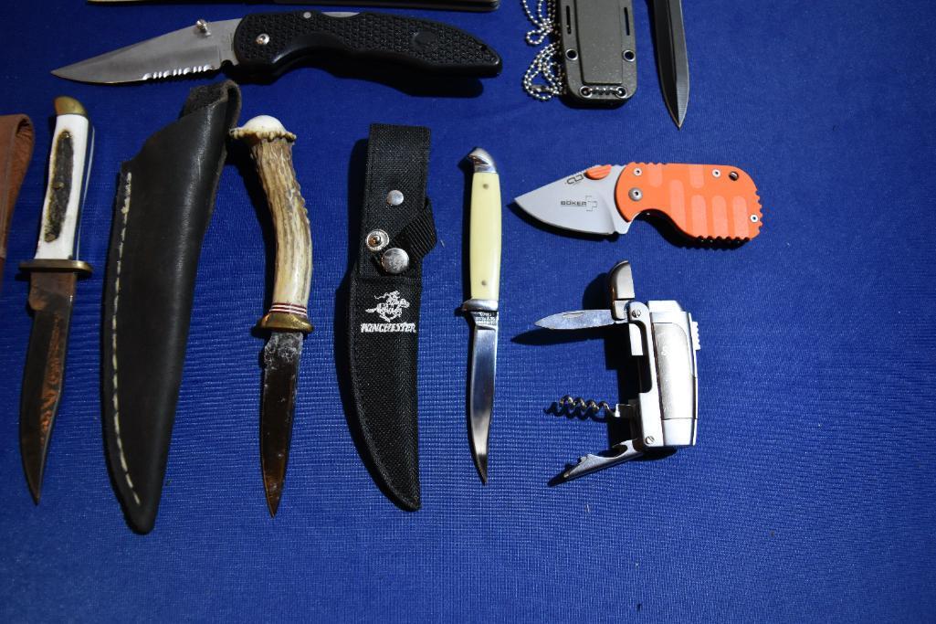 15 Fixed & Pocketknife Knives