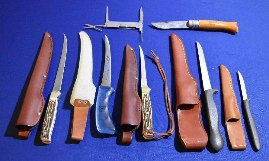 Lot of 7 Fisherman's Knives