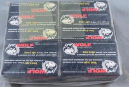 Brick Lot of 10 Boxes Wolf 9mm Luger