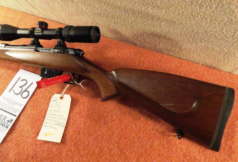 CZ-527FS 222-Cal., SN:A379437, Simmons 3x9 ProSports w/Target acquisition, New Tac Driver