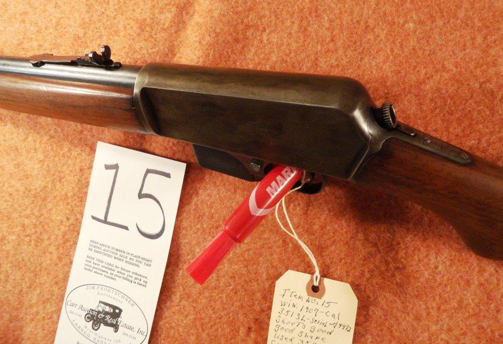 Winchester 1907, 35-Cal., SN:19972, Good Shape, Used 359 Mayor Case Trimmed to Length, Used 357 Bull