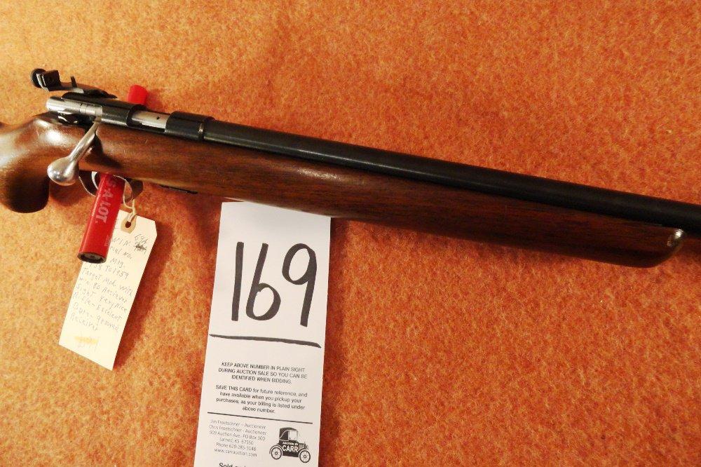 Winchester 69A Target, 22LR, Mfg. 1935-62 W. Winch. 80 Receiver Sight, Pretty Nice Exact Bore