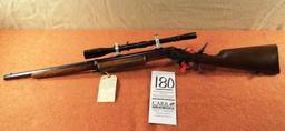 Stevens 414, 22 Short, SN:74902, Org. Bluing, Color & Finish, JW Fecker 5.5 Power Target Scope, Lyma