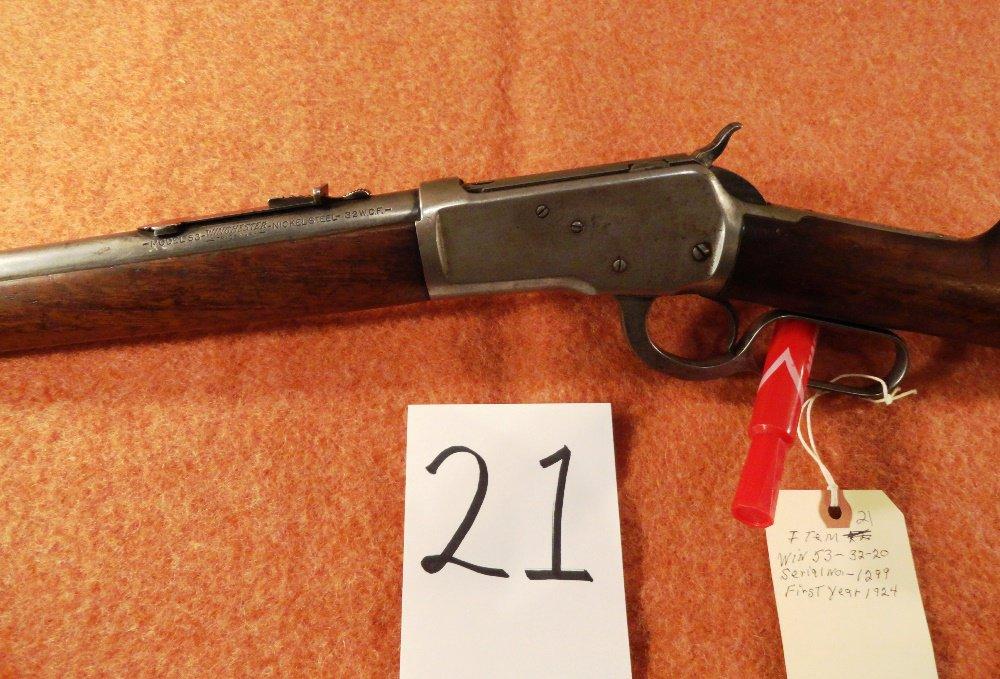 Winchester 53, 32-20, SN:1299, 1924 (1st Yr)