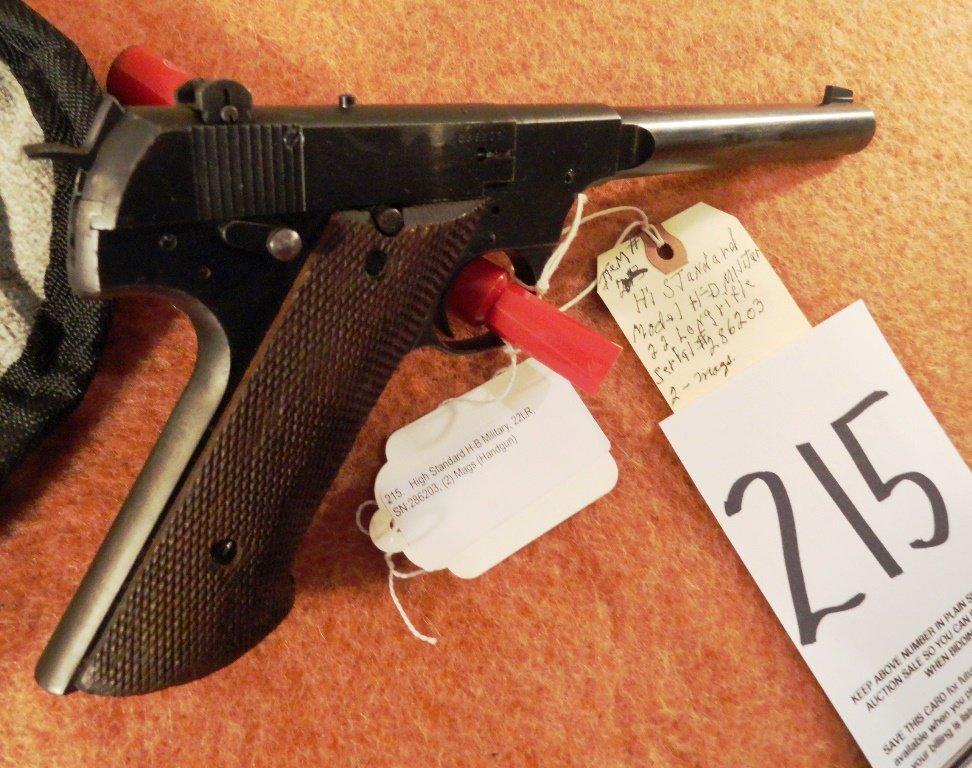 High Standard H-B Military, 22LR, SN:286203, (2) Mags (Handgun)