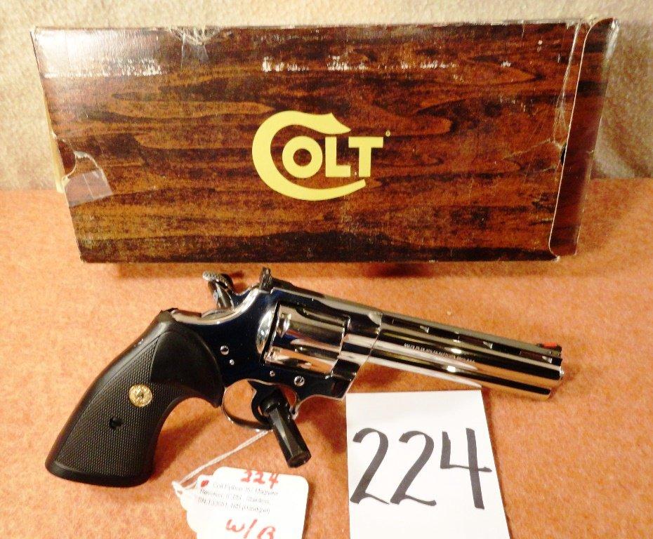 Colt Python 357 Magnum Revolver, 6” Bbl., Stainless, SN:T33681, NIB (Handgun)