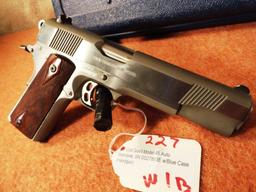 Colt Gov’t Model 45 Auto Stainless, SN:SS27893E w/Blue Case (Handgun)