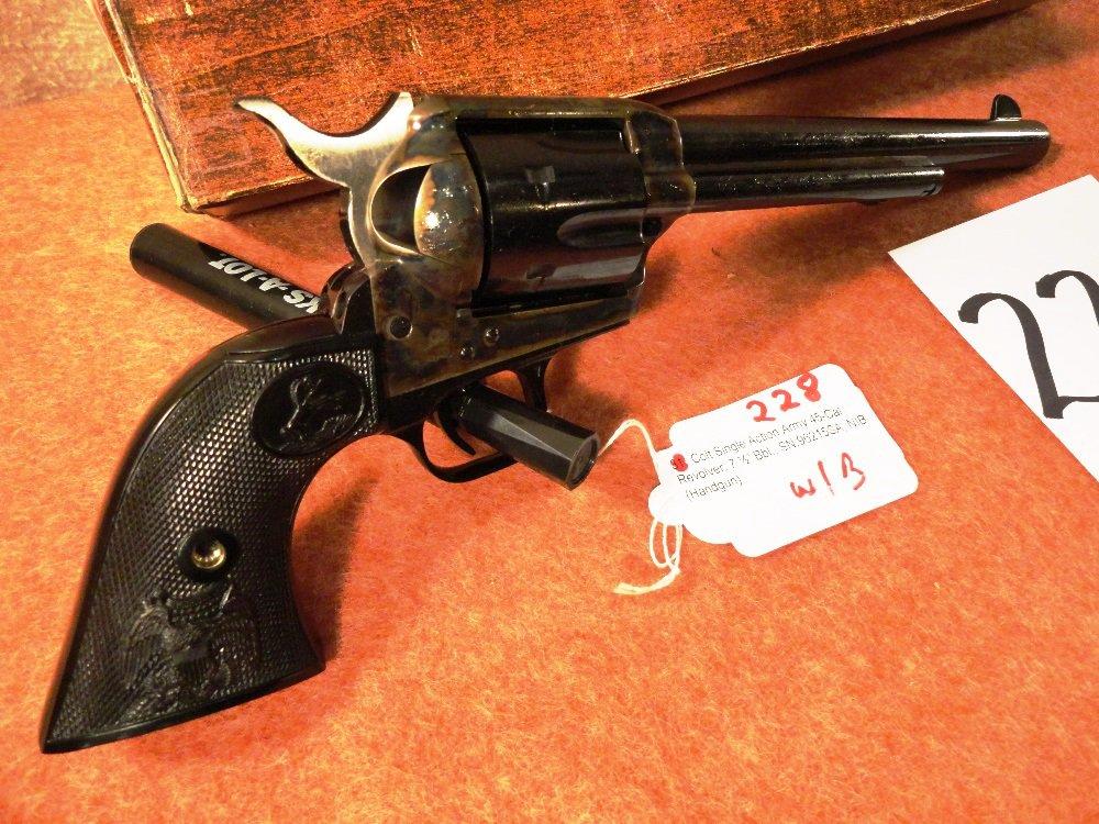 Colt Single Action Army 45-Cal. Revolver, 7 ½” Bbl., SN:96215SA, NIB (Handgun)