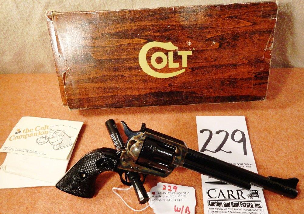 Colt New Frontier Single Action Army Revolver, 45-Cal., 7½” Bbl., SN:07752NF, NIB (Handgun)