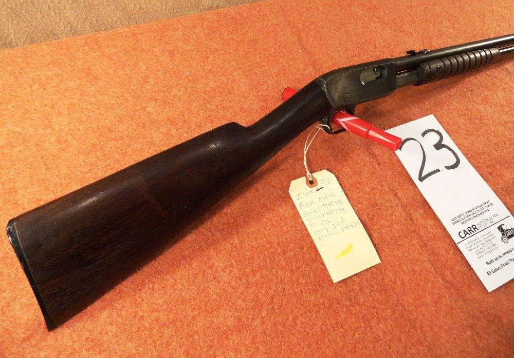 Remington 12, 22-Cal., SN:792311, 1909-36, Very Good Bbl. & Rifle