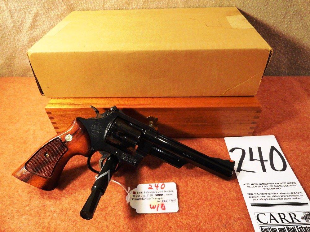 S&W M.25-5 Revolver, 45 Colt Ctg., 6” Bbl., SN:N657705, New in Presentation Box (Handgun)