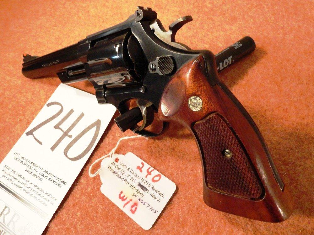 S&W M.25-5 Revolver, 45 Colt Ctg., 6” Bbl., SN:N657705, New in Presentation Box (Handgun)