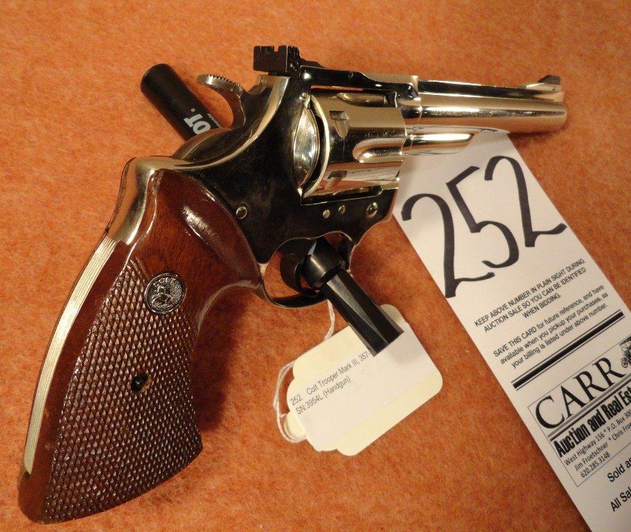 Colt Trooper Mark III, 357-Mag, Nickel, SN:79732J (Handgun)