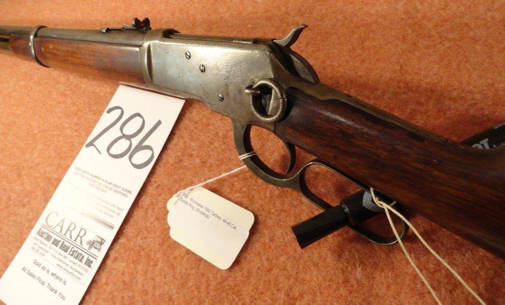 Winchester 1892 Carbine, 44-40 Cal., Saddle Ring, SN:884082