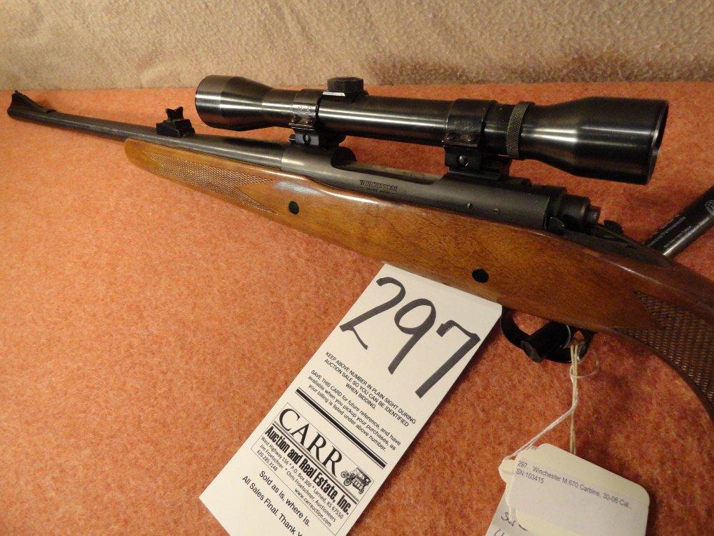 Winchester M.670 Carbine, 30-06 Cal., SN:103415