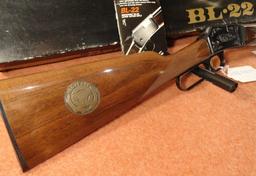 Browning BL, .22 LA, Grade 2, 20” Bbl., Sutton Laimson Co., 100-Yr. Anniv., SN:3377731, NIB