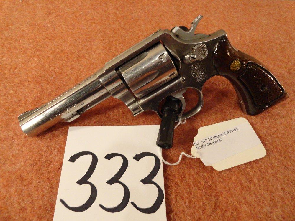 S&W .357 Magnum Black Powder Revolver, SN:BEV9325 (Exempt)