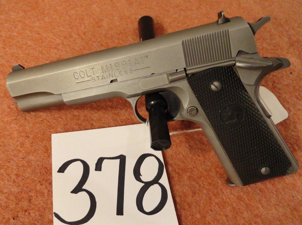 Colt 1991, A1, Stainless Series 80, 45 Auto, SN:CV02130 (Handgun)