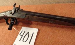 Antique J. Montaigne Dbl. Bbl. Muzzle Loading Shotgun, 16-Ga., Decorator Only (Not Safe to Fire) (Ex