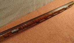 Antique Black Powder Muzzle Loader, 40-Cal., 42” Bbl., Over All Length 59”, Curly Tiger Stripe Maple