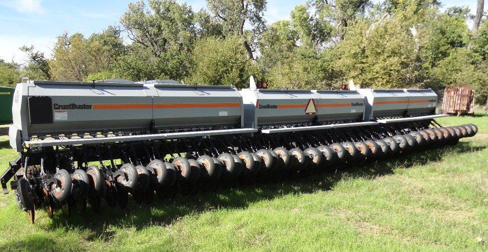 2010 CrustBuster 4740 All Plant Double Disc Drill, 63 x 7.5 Hyd. Drive, Liquid Fertilizer Tubes