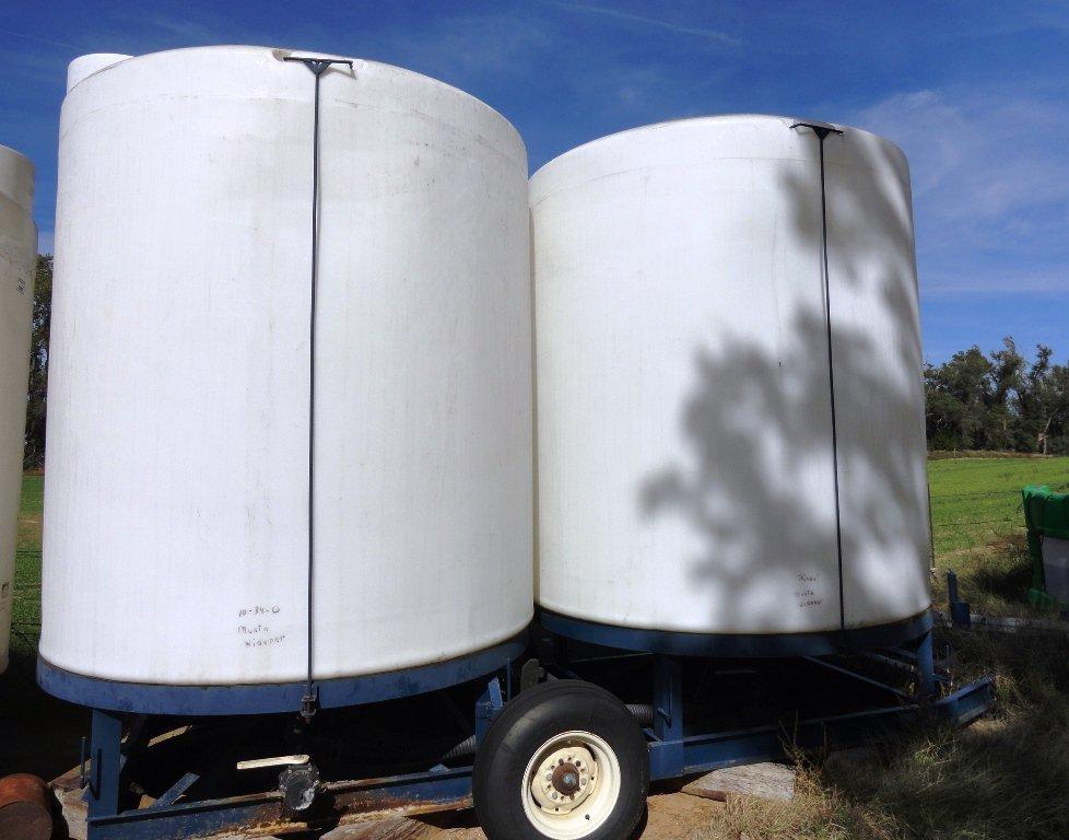 6000-Gal. Packhorse, (2) 3000-Gal. Cone Tanks