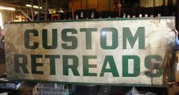 Custom Retreads, 120” x 45” Sign - Large