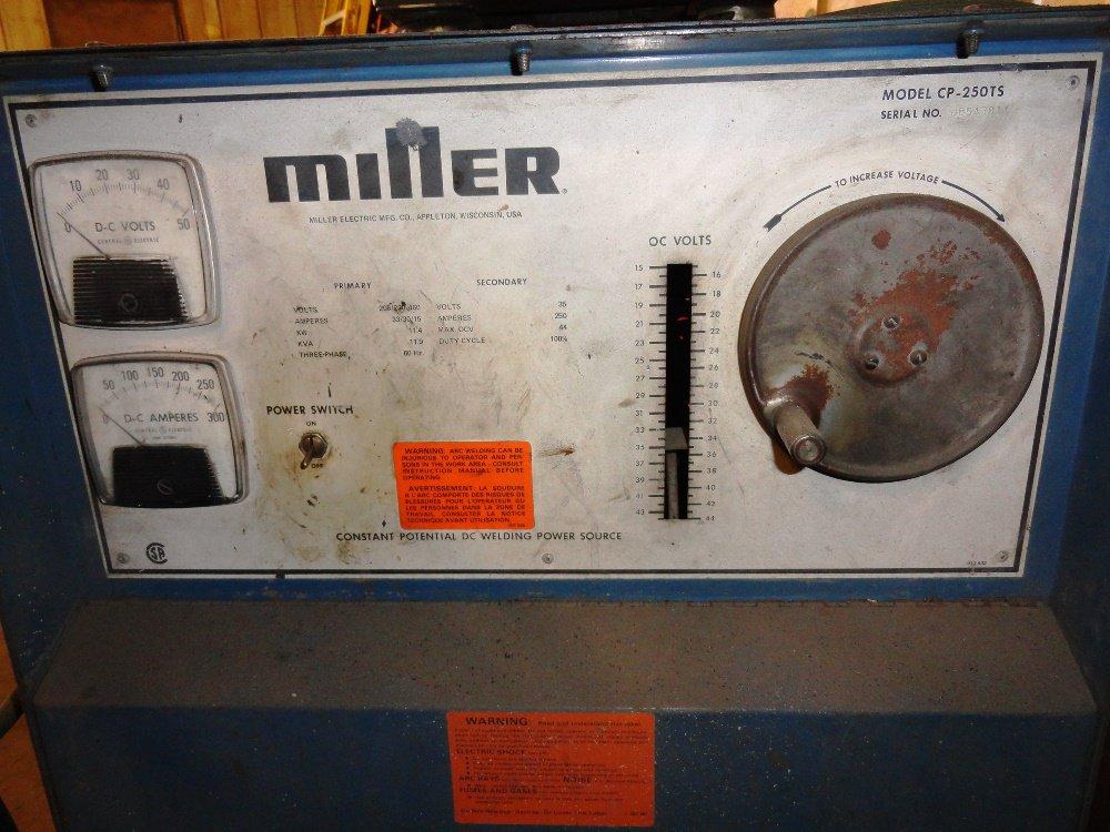 Miller CP-250TS White Faced Wire Welder w/Wire Feed (S54A) & Leads