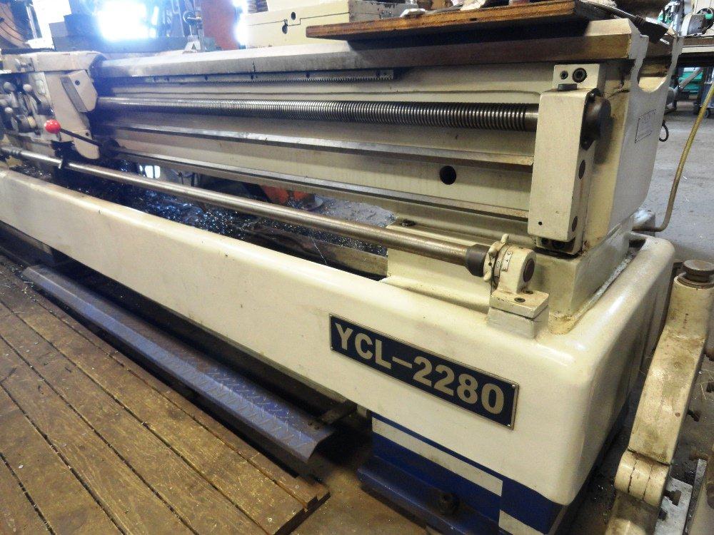 Birmingham YCL-2280 Lathe (3 Phase) with Taper Attachment, Bottle & Steady Rest