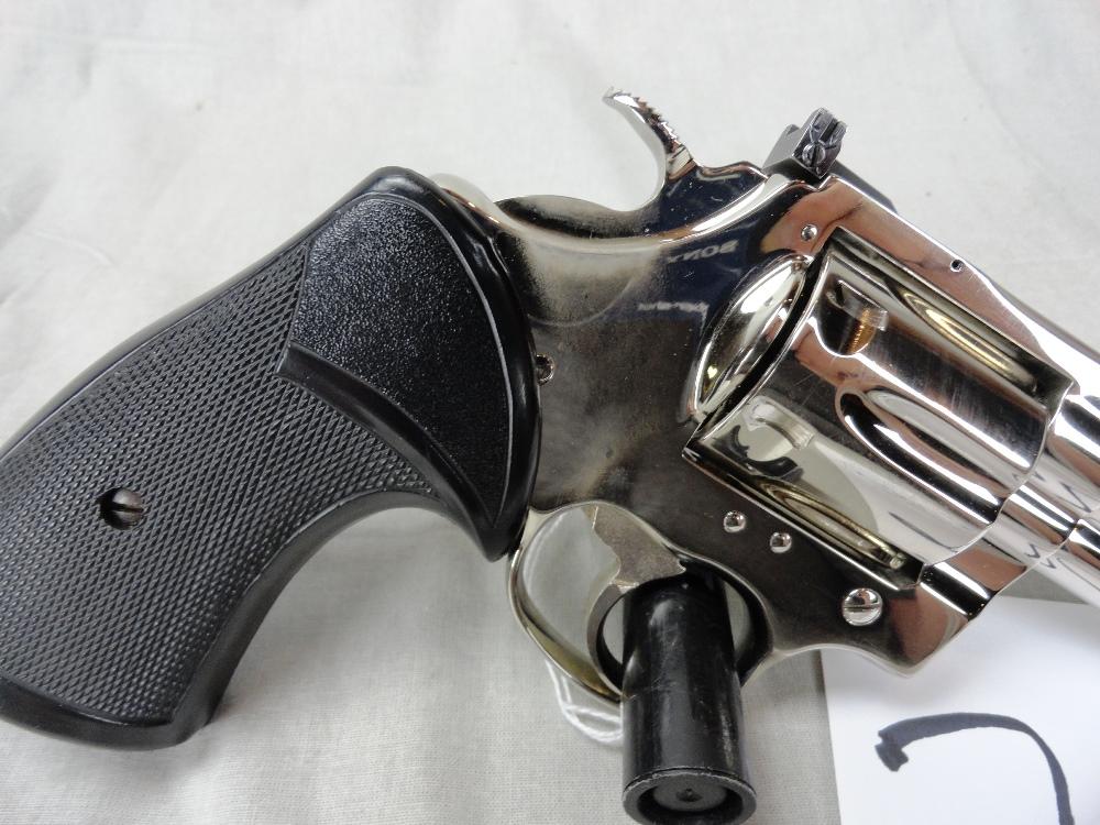 Colt Trooper MKV 357, Nickel, 4” Bbl., Rubber Grips, Vent Rib Bbl., SN:1205