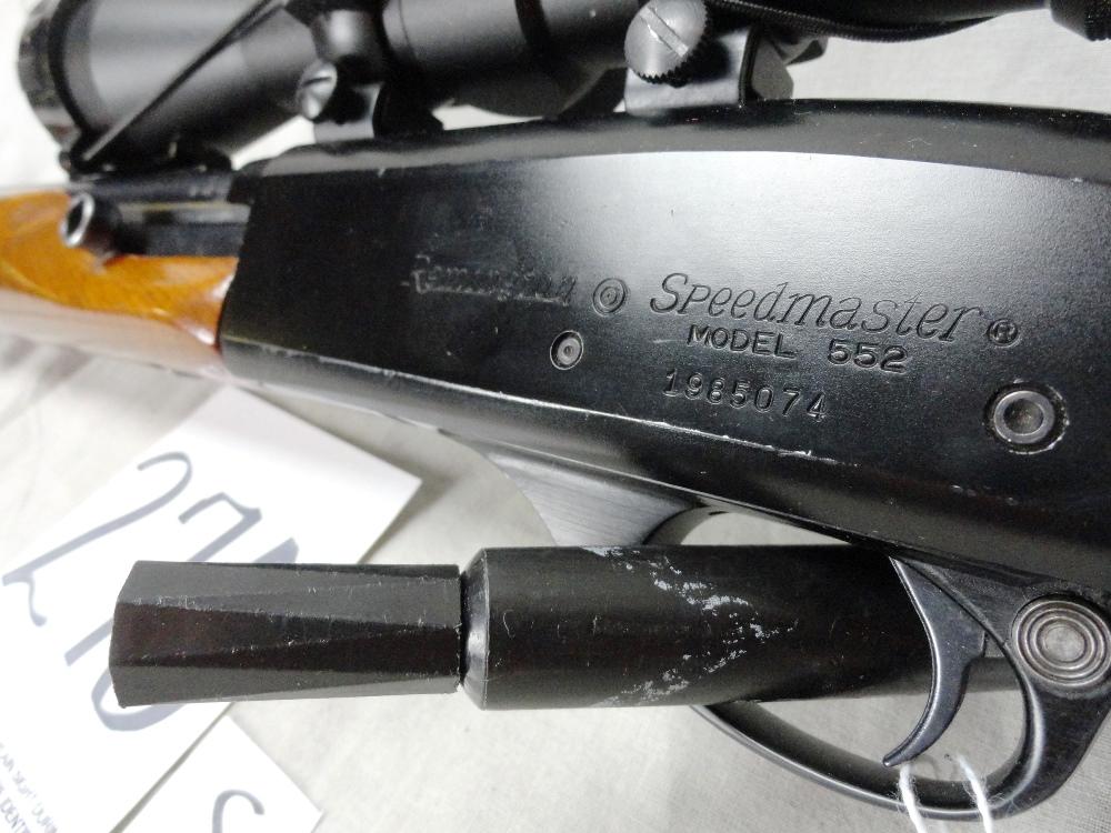 Remington Speedmaster 552, 22 S-L-LR w/Tasco Golden Antler Scope, SN:1985074