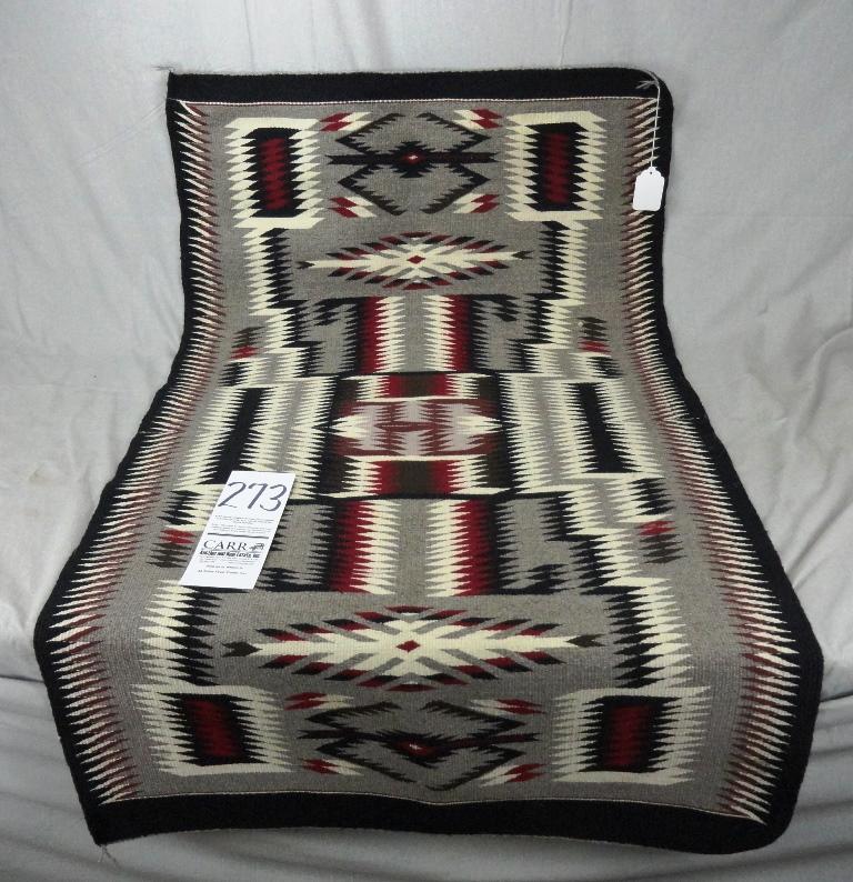 Navajo Storm Pattern Rug, 33” x 54” (IA)