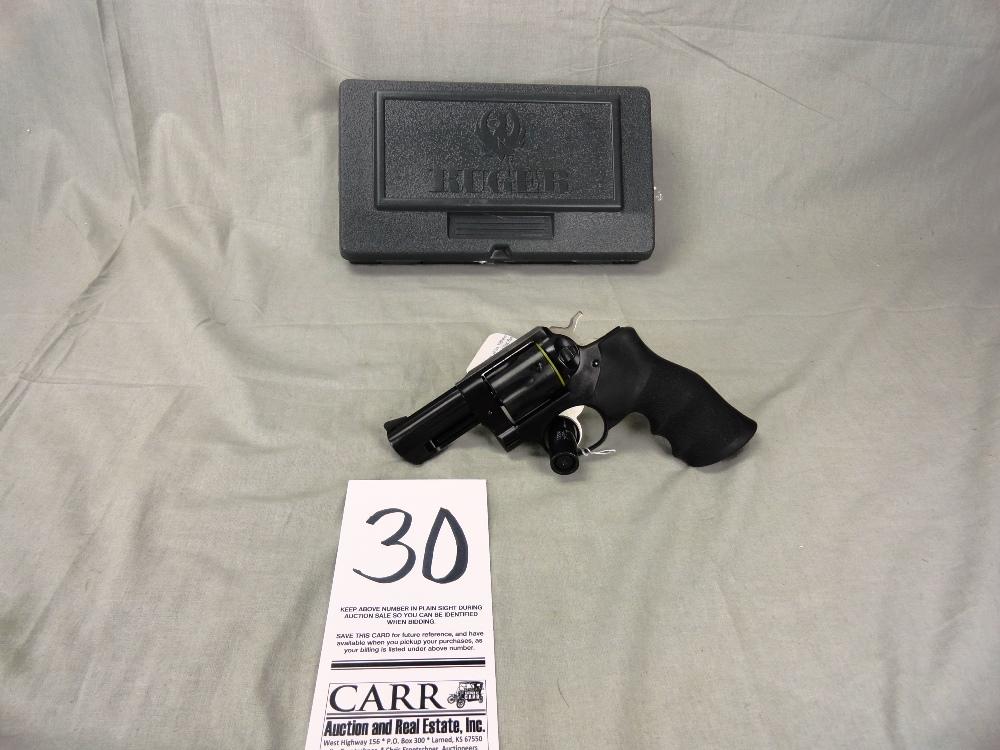 Ruger GP100, 38 Spl., NIB/Never Fired, Blue, 3” Bbl., Rubber Grips, Full Lu