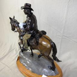 “Looking for Mama” Bronze by John Pettis w/C.O.A. 18/35 (IA)