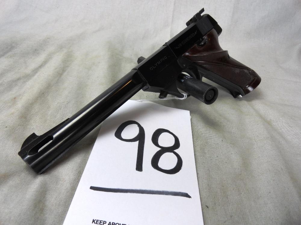 High Standard Olympic Target Model, 6¾”  Bbl., (2) Bbl. Wts., Original Matc