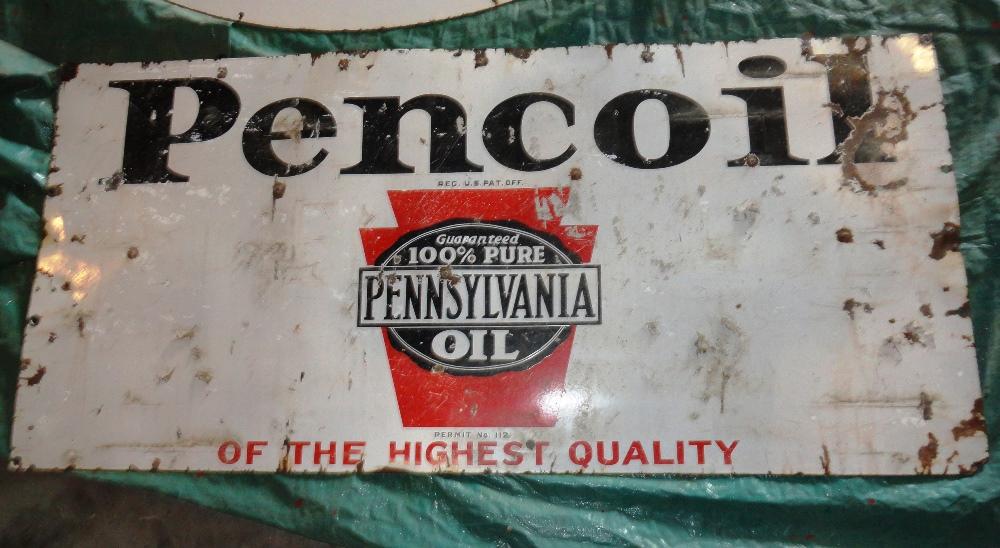 Pencoil Pennsylvania Oil, 5' x 28", Porcelain, Double Sided