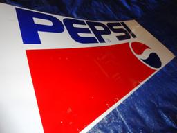 Pepsi Painted Tin, 31" x 12"