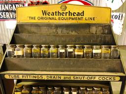 Weatherhead “The Original Equipment Line” Display Rack with Jars