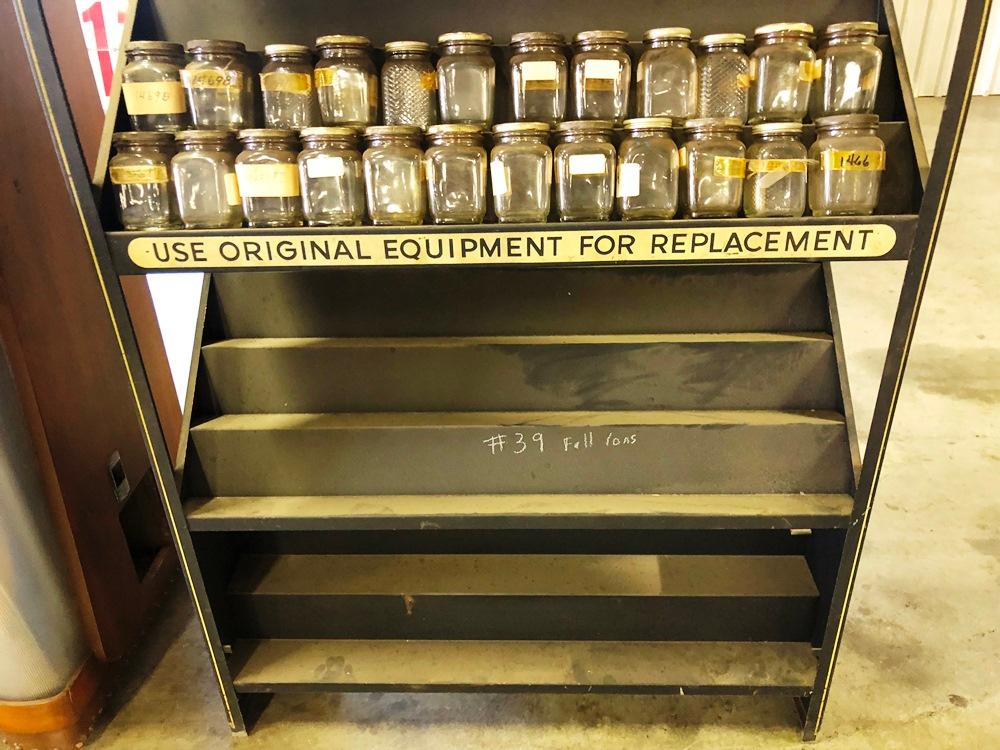 Weatherhead “The Original Equipment Line” Display Rack with Jars