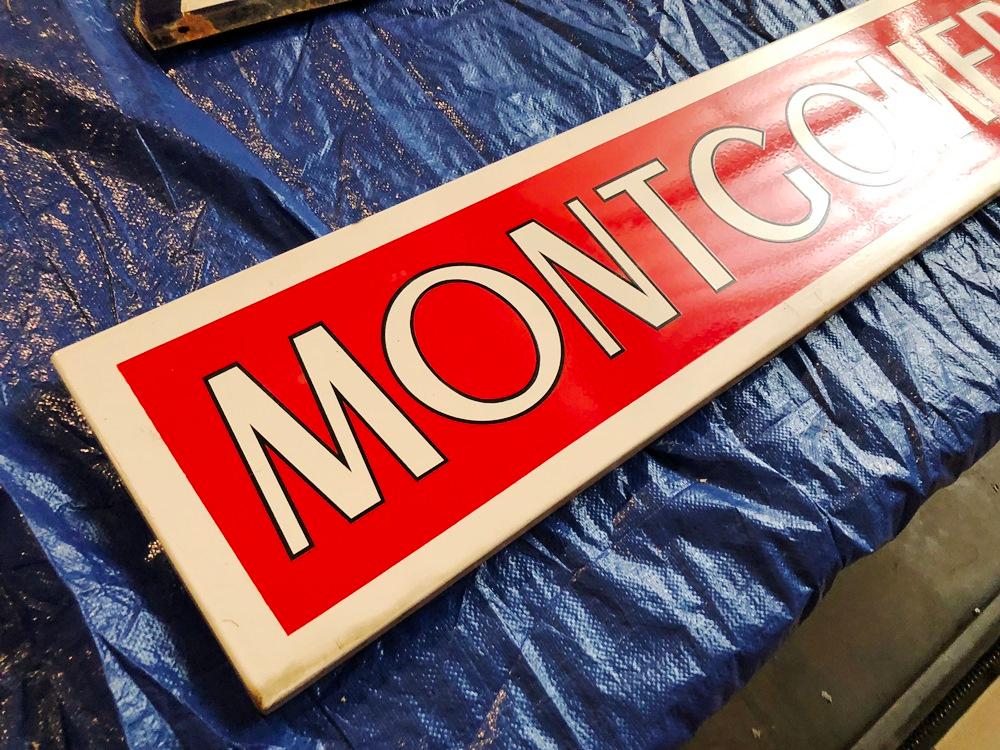 Montgomery Ward Porcelain Sign (80" X 12")