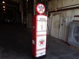 Restored Gilbarco Gas Pump – Texaco Colors – Globe has one Cracked Lens