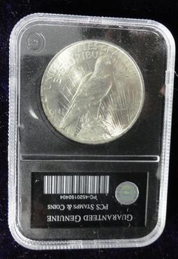 1924 Peace Dollar UNC Pcs Graded