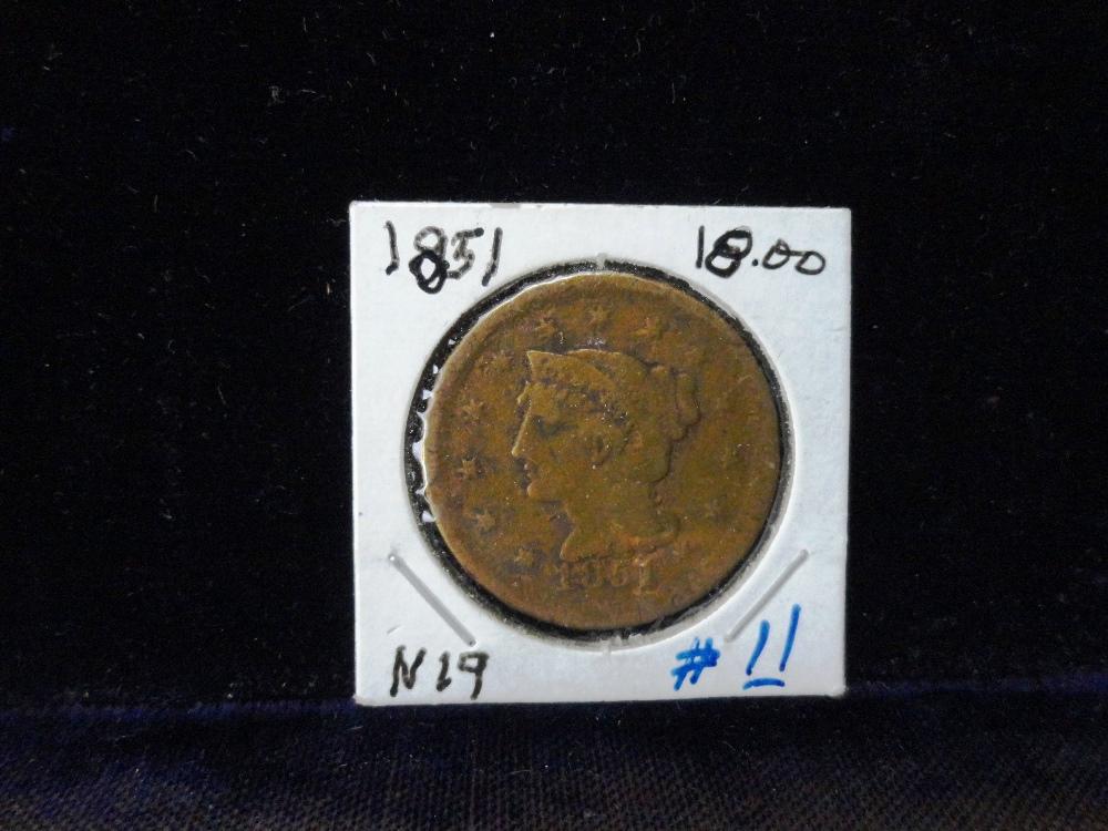 1851 Large Cent