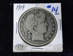 1909 Barber Half Dollar