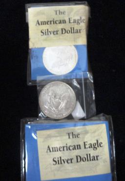 (3) 1998 U.S. Silver Eagle Dollars