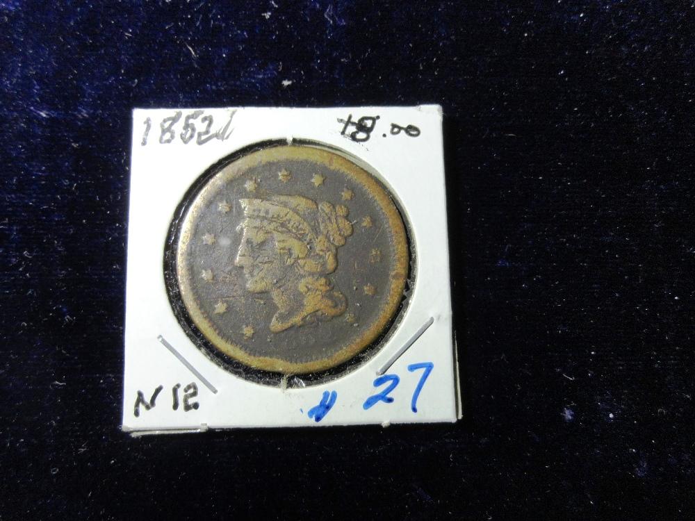 1852  Large Cent