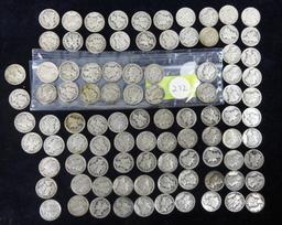 (84) Mercury Head Dimes