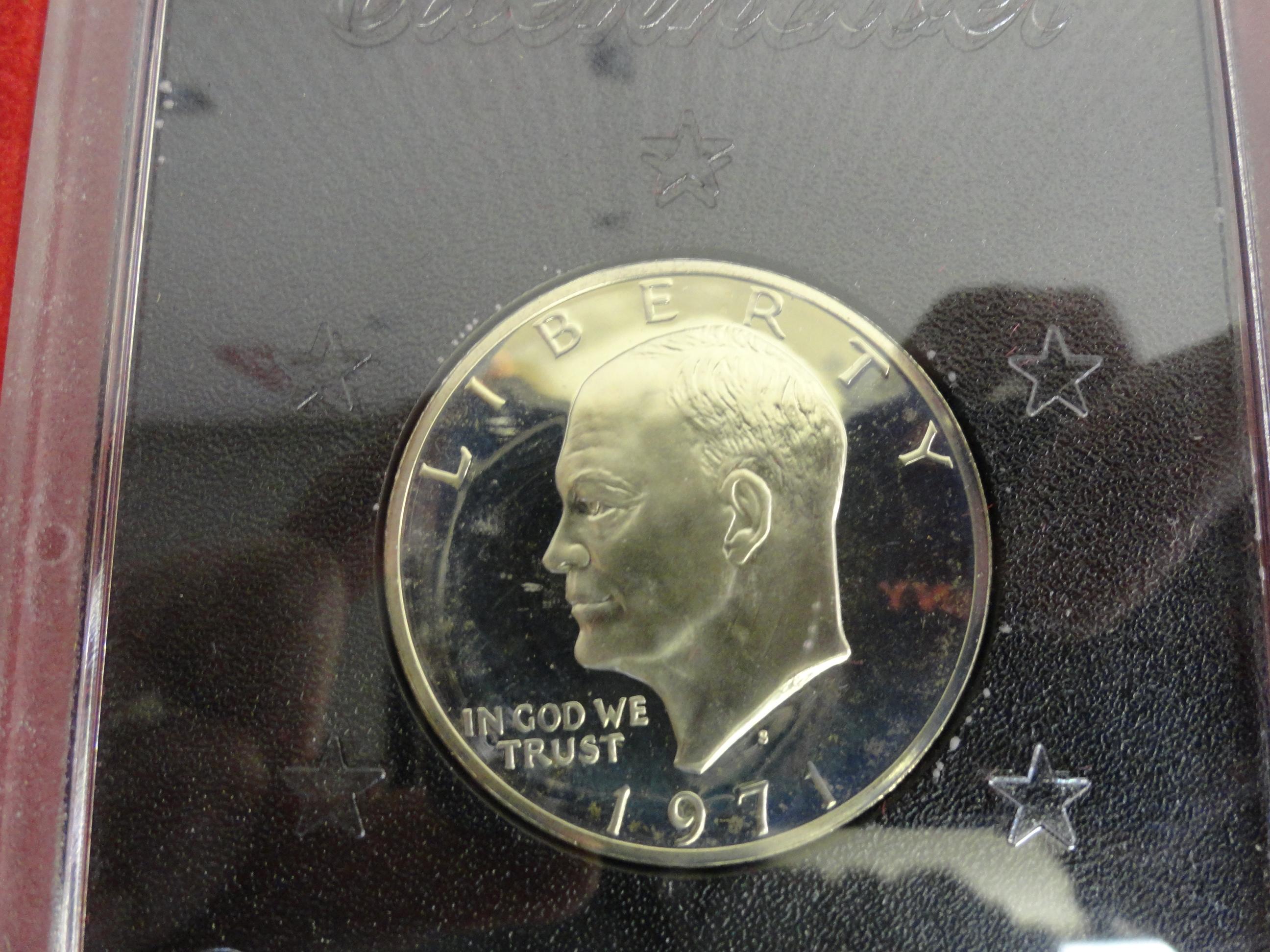 '71 ,'72 Eisenhower Silver Dollar Proofs
